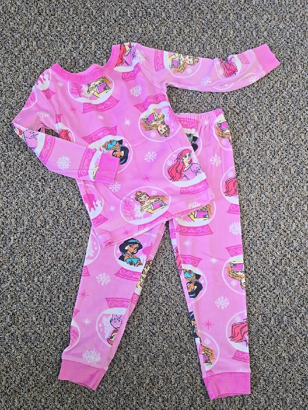 5t Disney Princess Pink Pajama Set